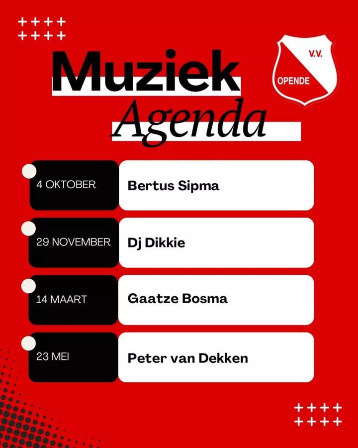 Gaatze Bosma bij V.V. Opende