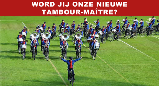 Bicycle Showband Crescendo is op zoek naar een nieuwe tambour-maître?