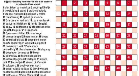 Puzzel uit De Keuvelaar van april 2025