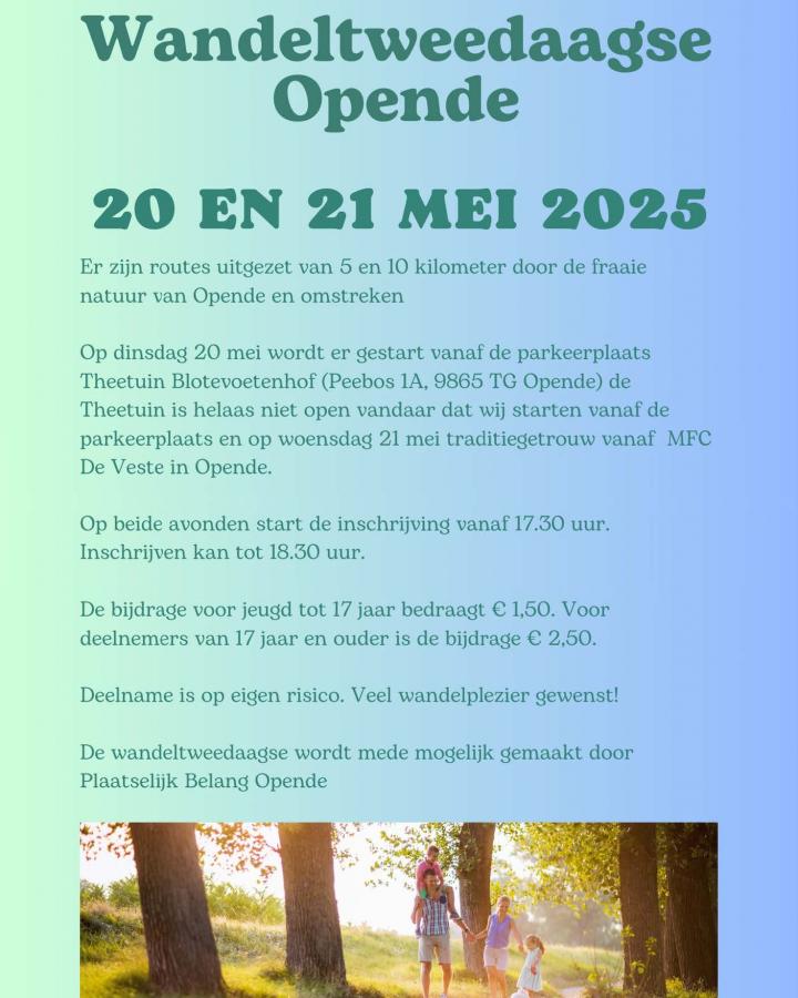 Wandeltweedaagse Opende