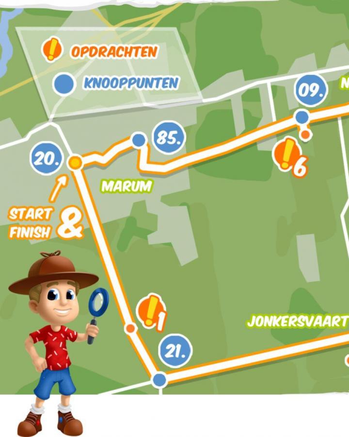 Nieuwe Kinderfietsroute in Marum geopend
